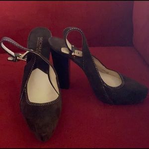 Michael Kors Brown suede leather sling back 8